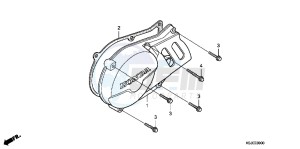 CRF100FB drawing LEFT CRANKCASE COVER