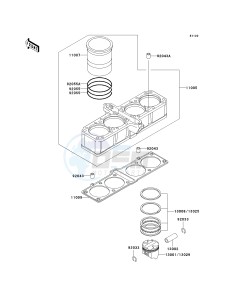 ZG 1200 B [VOYAGER XII] (B15-B17) [VOYAGER XII] drawing CYLINDER_PISTON-- S- -