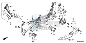 VFR1200XC drawing LOWER COWL