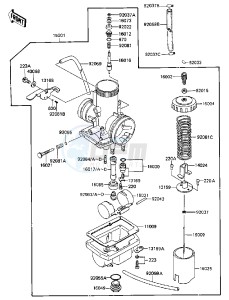 KX 80 J [BIG WHEEL] (J2) [BIG WHEEL] drawing CARBURETOR