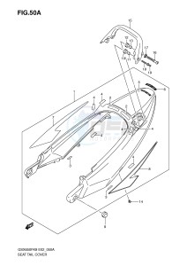 GSX650F (E2) Katana drawing SEAT TAIL COVER (MODEL K9)