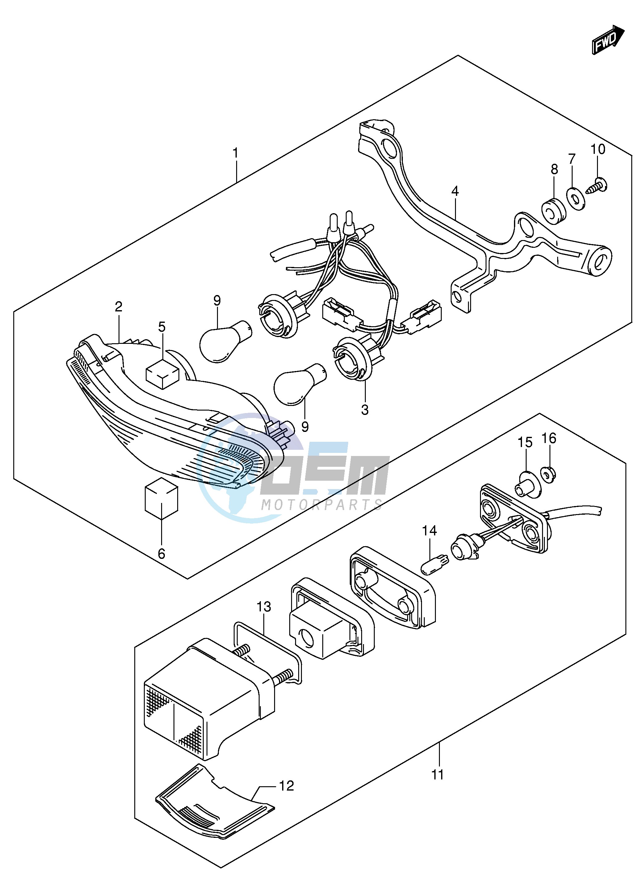 TAIL LAMP (MODEL K4 K5 K6)