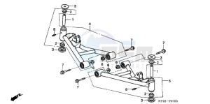 TRX90XE TRX90 Europe Direct - (ED) drawing FRONT ARM