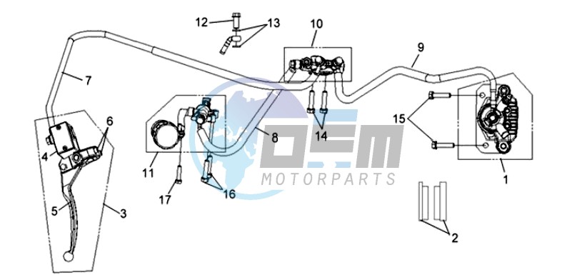 REAR BRAKE CALIPER / BRAKE MOUNT