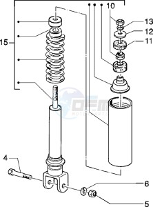 Typhoon 50 m.y. 2004 drawing Rear Shock absorber