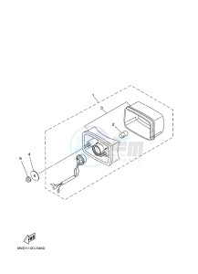 YFM350FWA YFM35FGB GRIZZLY 350 4WD (1NS3 1NS3 1NS4) drawing TAILLIGHT