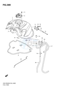 GSX-R600 (E2) drawing FUEL TANK (MODEL L0)