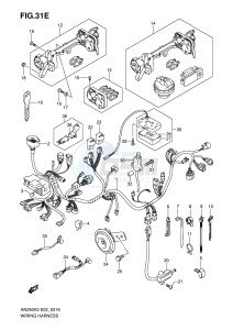 AN250 (E2) Burgman drawing WIRING HARNESS (MODEL K3 K4 E38)