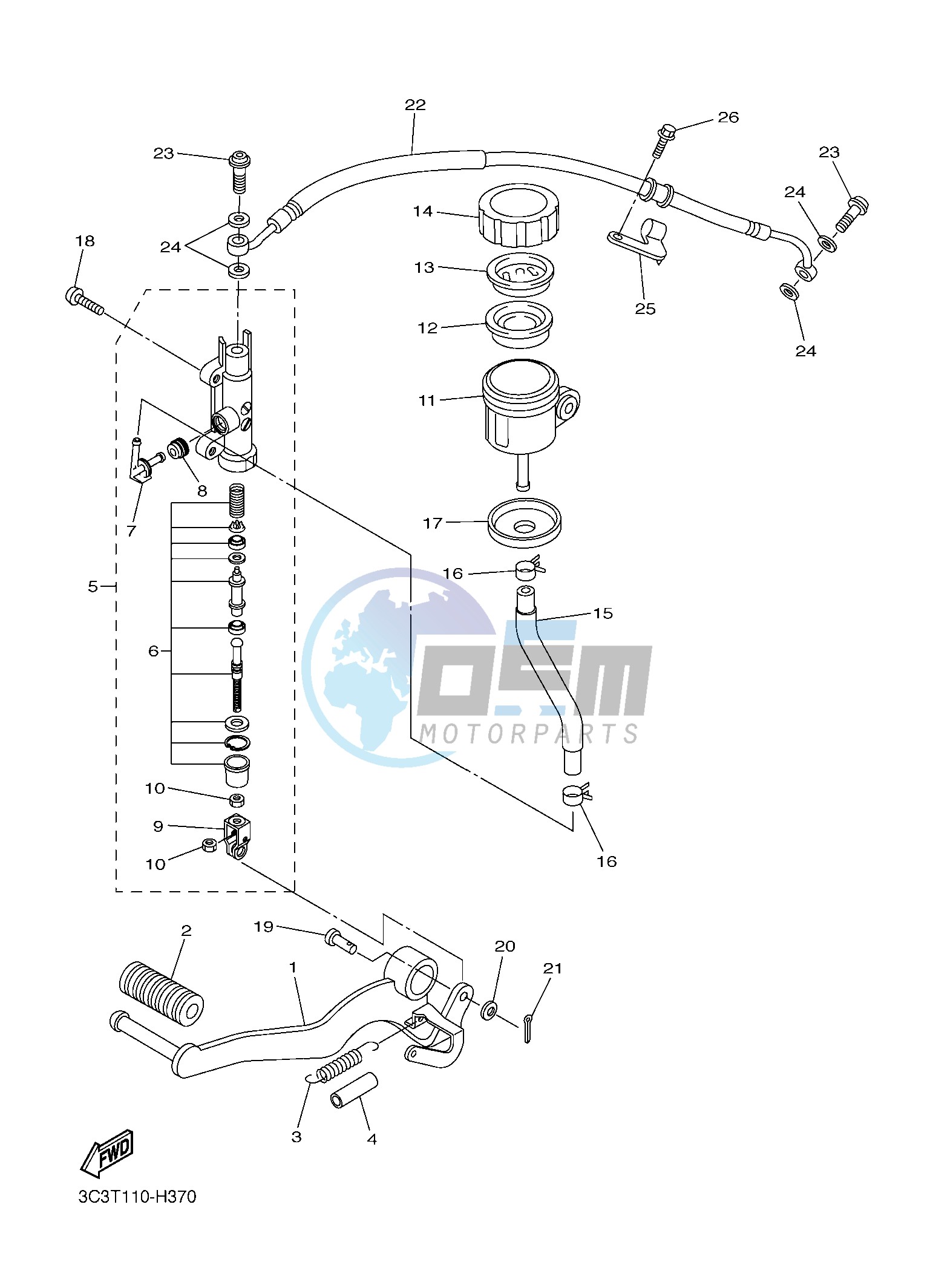 REAR MASTER CYLINDER