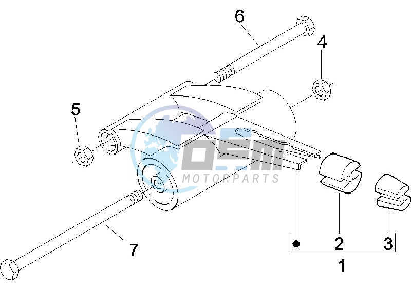 Swinging arm