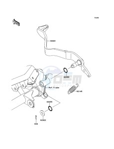 KLX125 KLX125CBF GB XX (EU ME A(FRICA) drawing Brake Pedal