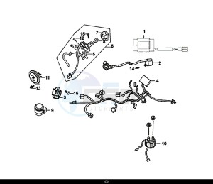 ALLO 50 (25 KM/H) (AJ05WA-NL) (L8-M0) drawing WIRE HARNESS