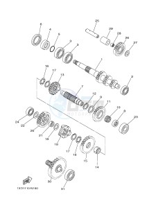 YXC700E YXC70VPHG VIKING VI EPS CAMO (B855) drawing TRANSMISSION