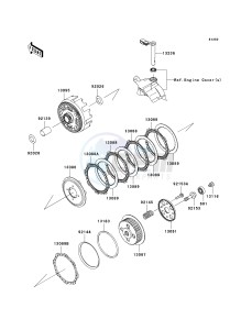 KLX 140 B (KLX140L MONSTER ENERGY) (B8F-B9FA) B9FA drawing CLUTCH