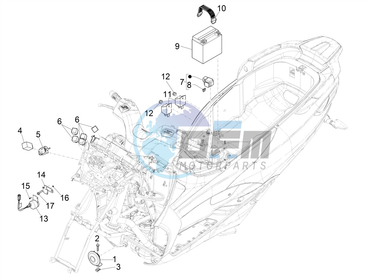 Remote control switches - Battery - Horn