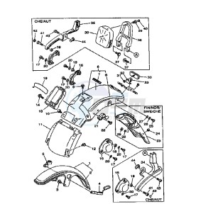 XV DX VIRAGO 535 drawing FENDER