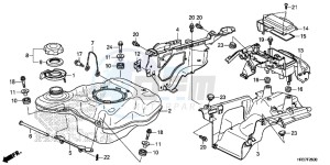 TRX420FE1G TRX420 Europe Direct - (ED) drawing FUEL TANK