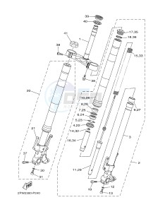 XP500A T-MAX 530 (2PWM) drawing FRONT FORK