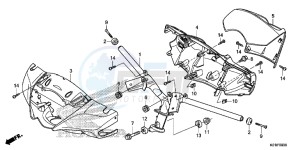 SH125ASE SH125AS UK - (E) drawing STEERING HANDLE/HANDLE COVER