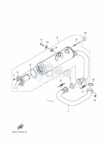 YXM700E YXM70VPAK (B5FH) drawing EXHAUST