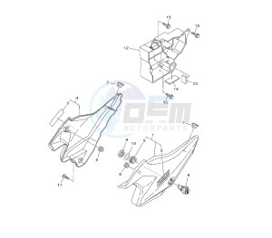 YBR 125 drawing SIDE COVERS