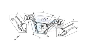 MAXSYM 400I (L8) EU drawing COVER HANDLEBAR