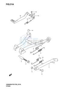 GS500 (P3) drawing STAND (MODEL K4 K5 K6)