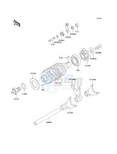 BN 125 A [ELIMINATOR 125] (A6F-A9F) A9F drawing GEAR CHANGE DRUM_SHIFT FORK-- S- -