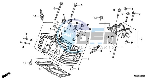 REAR CYLINDER HEAD