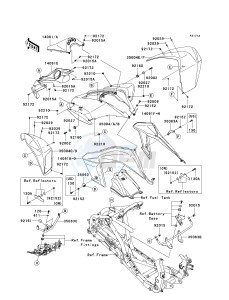 KSF 450 B [KFX450R MONSTER ENERGY] (B8F-B9FB) B9FB drawing FRONT FENDER-- S- --- B9F_B9FB- -