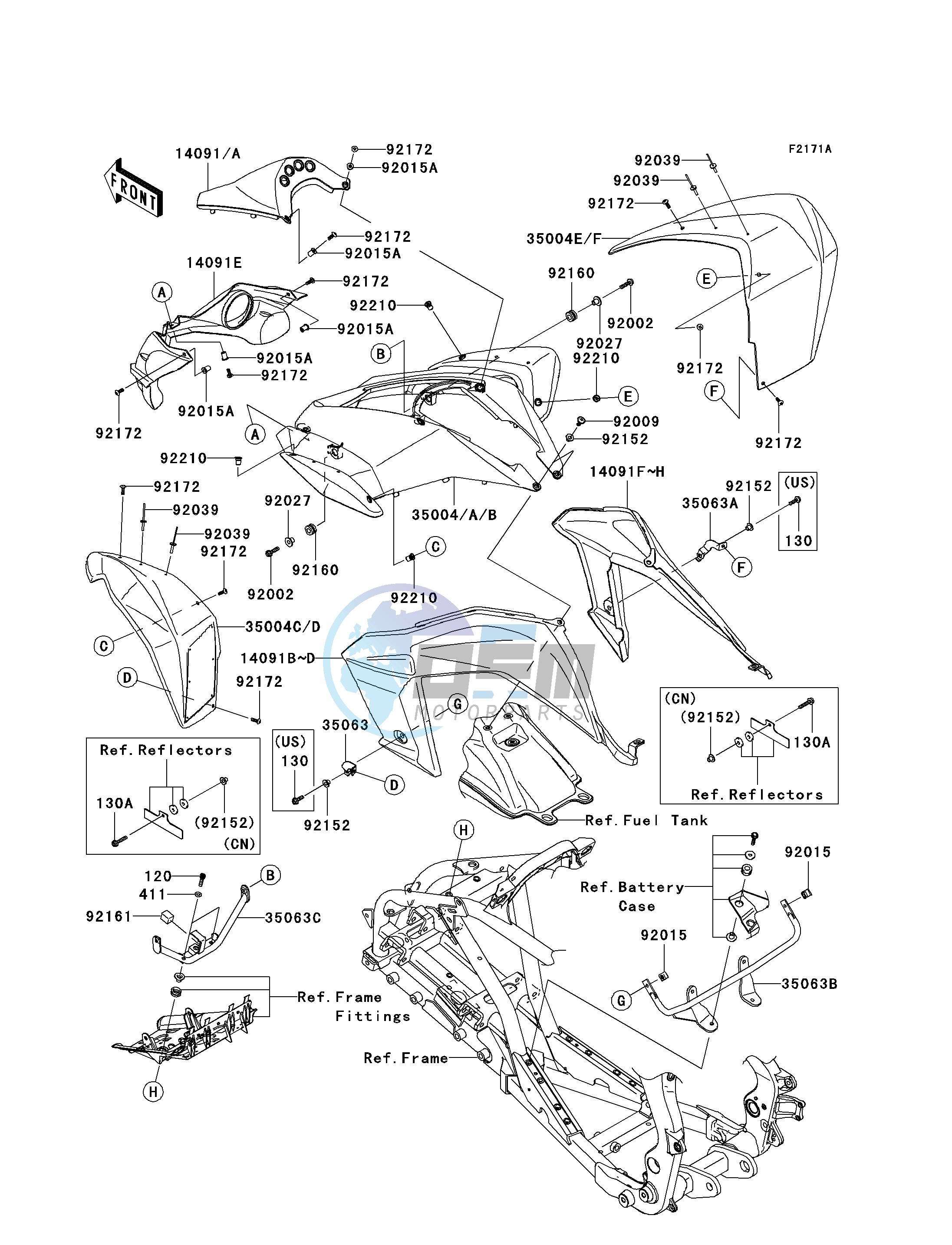 FRONT FENDER-- S- --- B9F_B9FB- -