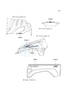 KRF 750 F [TERYX 750 4X4 NRA OUTDOORS] (F8F) F8F drawing DECALS