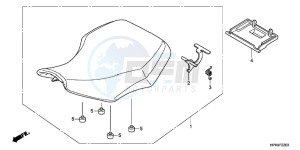 TRX420FPMB drawing SEAT