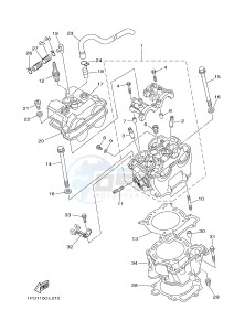 YFZ450 YFZ450D (1PD5 1PD6) drawing CYLINDER