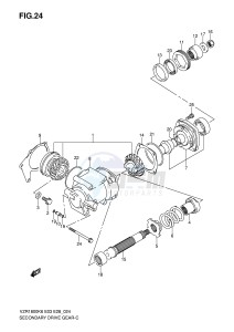 VZR1800 (E3-E28) INTRUDER drawing SECONDARY DRIVE GEAR (MODEL K6 K7)