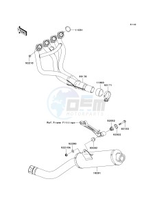 ZR 750 K [Z750S] (K1) K1 drawing MUFFLER-- S- -