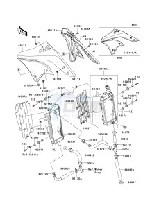 KX 250 T [KX250F] (7F) T7F drawing RADIATOR