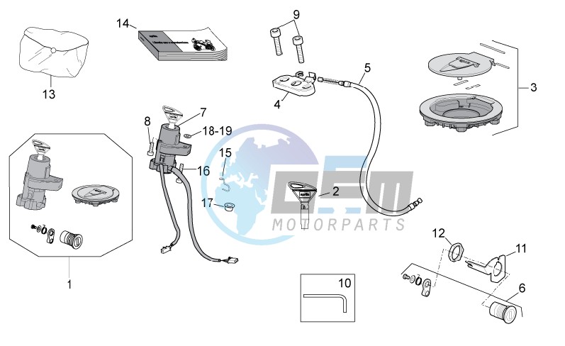 Lock hardware kit