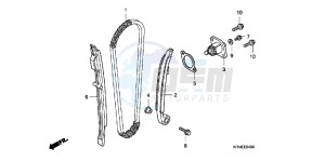 CRF250RC drawing CAM CHAIN/ TENSIONER