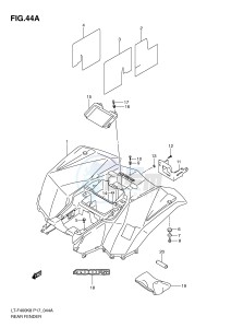 LT-F400 (P17) drawing REAR FENDER (MODEL L0)