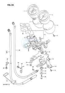 GSF400 (E2) Bandit drawing SPEEDOMETER