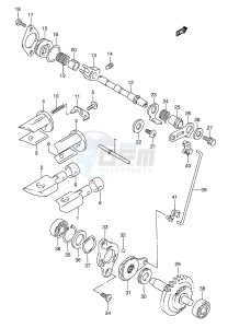 RMX250 (E1) drawing EXHAUST VALVE (MODEL L M N)