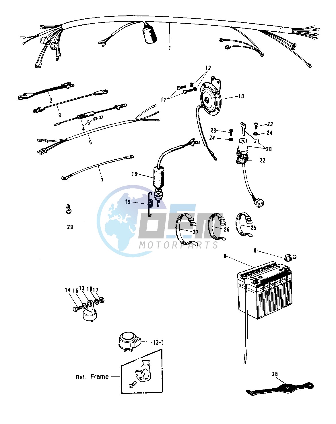 CHASSIS ELECTRICAL EQUIPMENT -- H1-B- -