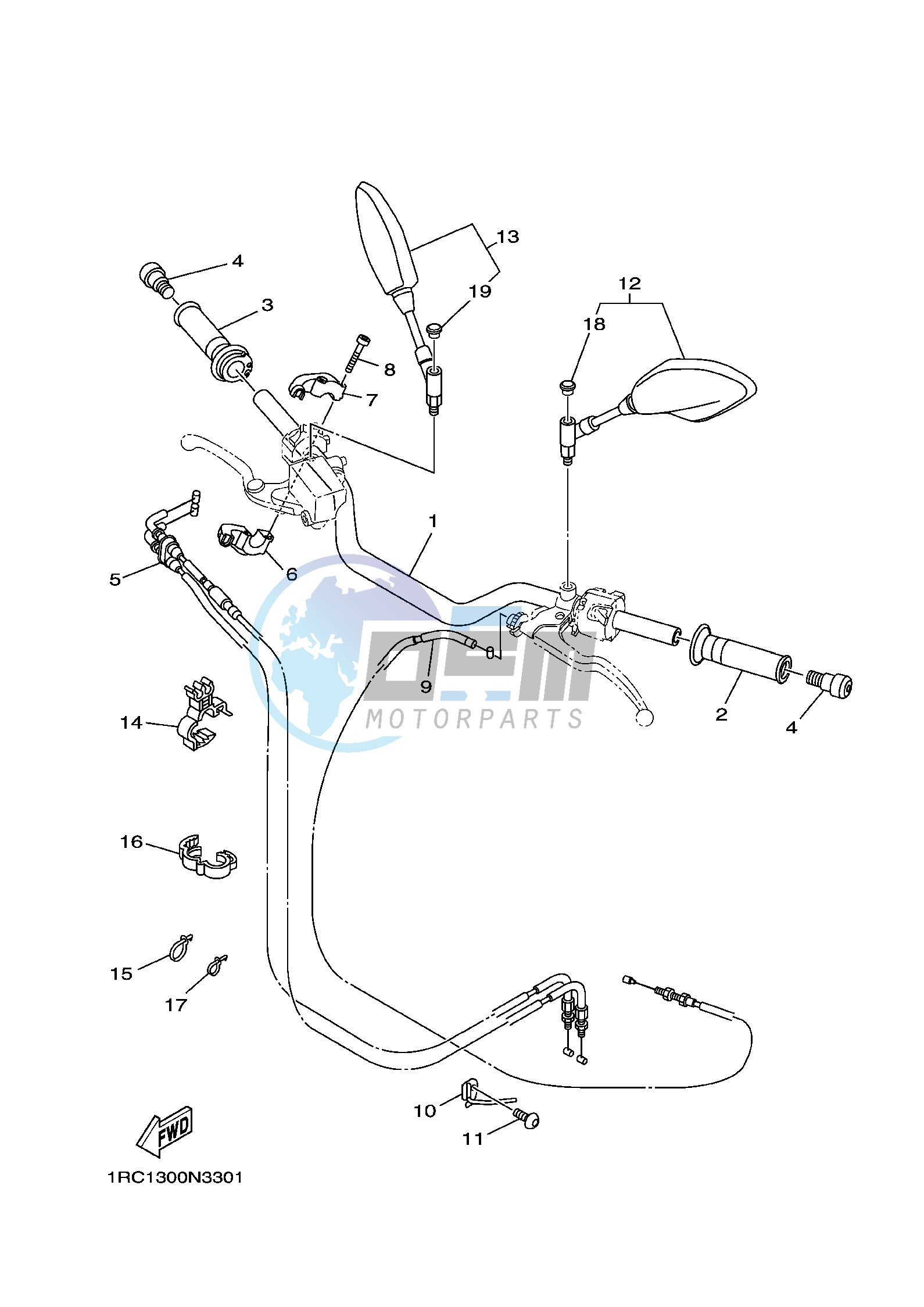 STEERING HANDLE & CABLE