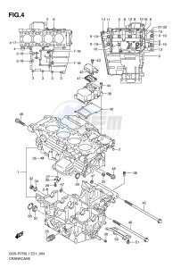 GSX-R750 (E21) drawing CRANKCASE