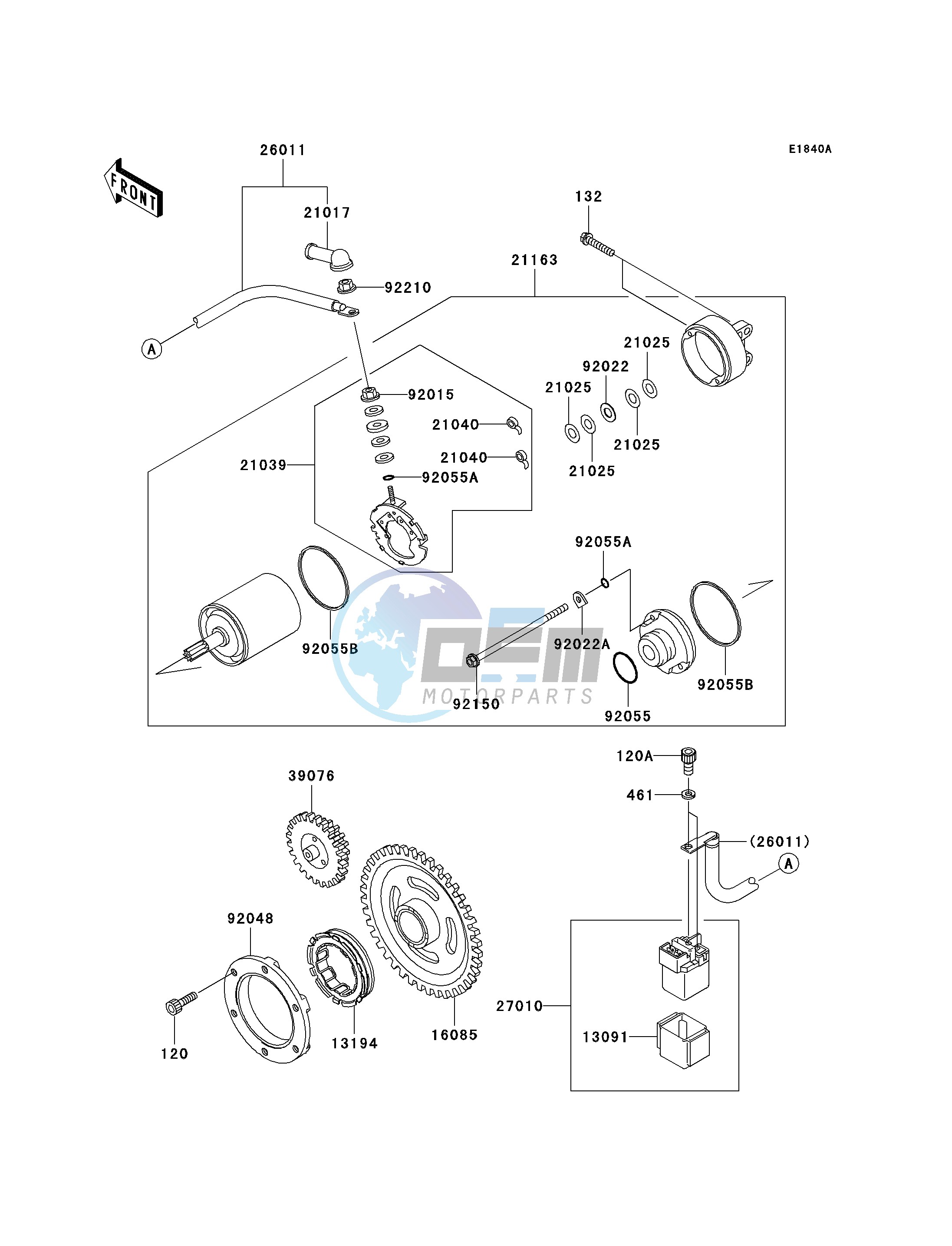 STARTER MOTOR-- A7F_A8F- -