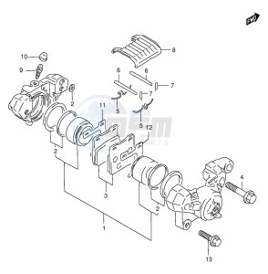 GSX750F (E4) drawing REAR CALIPER