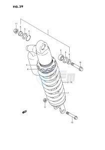 RMX250 (E3) drawing SHOCK ABSORBER (MODEL K L)