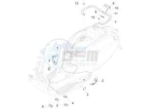 SPRINT 150 4T 3V IGET ABS E4 (NAFTA) drawing Side cover - Spoiler