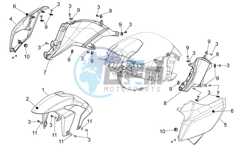 Front body - front mudguard